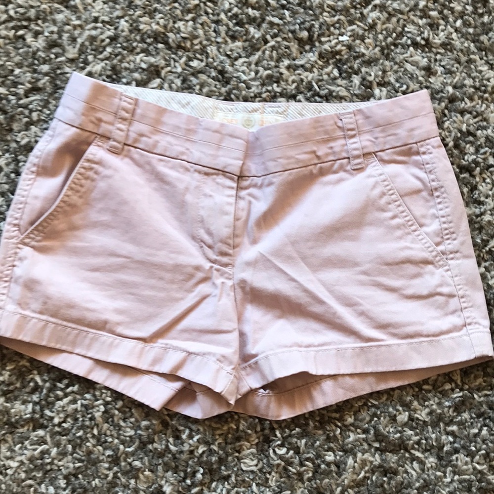 J crew blush pink Chino Shorts